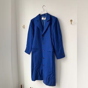 Vintage YSL cobalt blue peacoat